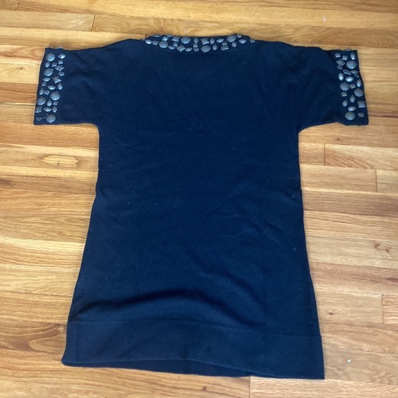 Qi Women’s Embellished Black Cashmere Sweater Size M - Picture 6 of 6